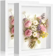 2 Pack Shadow Box Frame 11"x 14" - Wood Deep Shadowbox with Glass