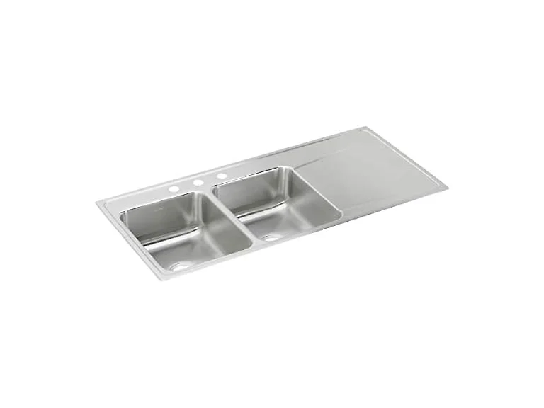Elkay Stainless Steel Equal Double Bowl Drop-in