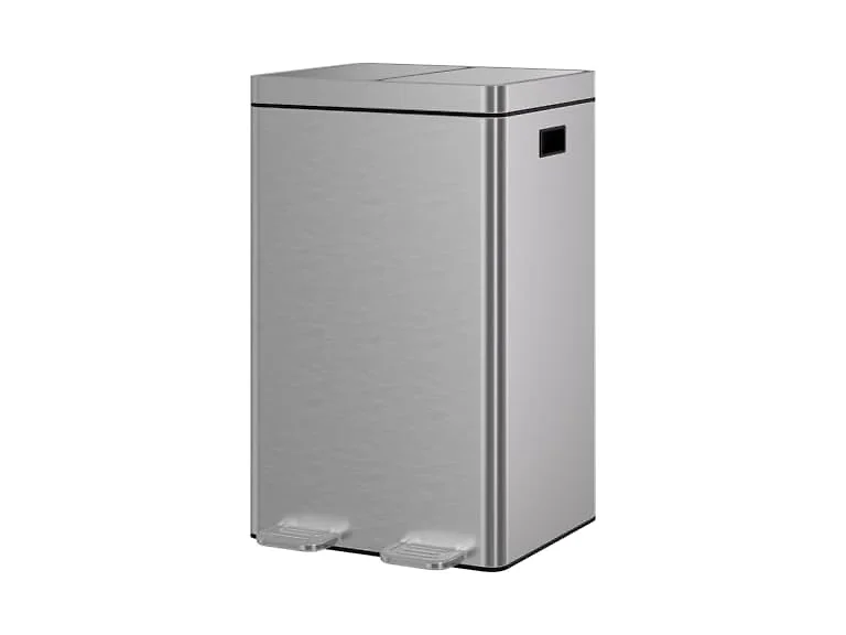 Takywep Dual Compartment Garbage Can, 2×8 Gallon