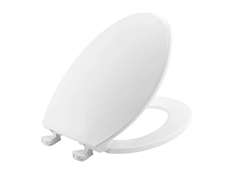 BEMIS 1800EC 000 Plastic Toilet Seat with Easy Cle