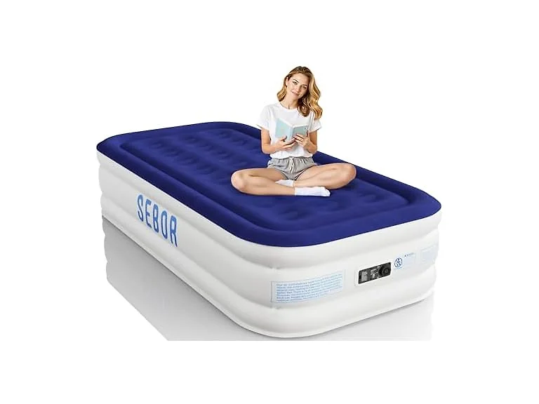 Sebor Twin Air Mattress w/ Built-in Pump