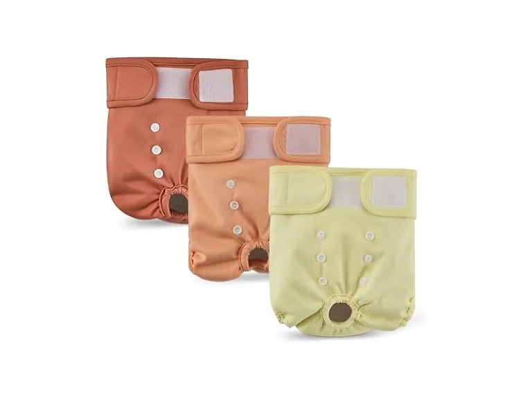 Amazon Basics Reusable Washable Dog Diapers 3-Pk