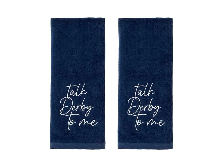 SKL Home Talk Derby 100% Cotton Embroidered 2pc Hand Towel Set