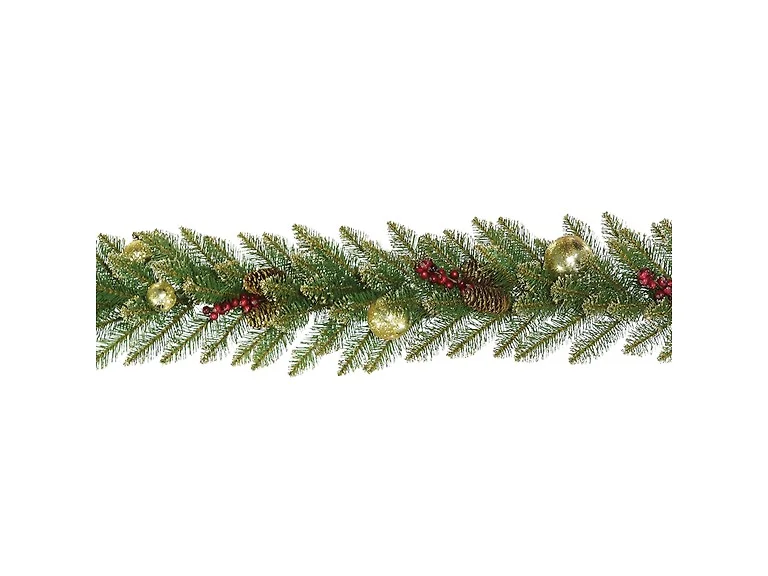 National Tree Company 9 ft. Pre-Lit Dunhill Glittery Gold
