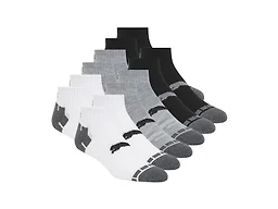 PUMA Men's 12-Pairs Quarter Crew Socks - Ultimate Training