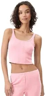 florence by mills Women's Cozy Crush Pointelle Easy SleepTank Top, Soft Pink, Large