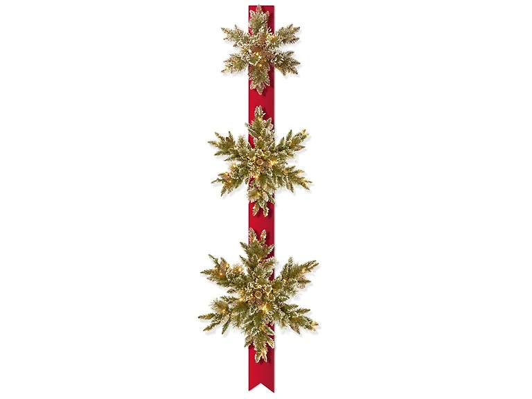 National Tree Company 70 in. Pre-Lit Glittery Bristle Pine
