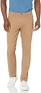 Amazon Essentials Men's Skinny Fit 5-Pocket Comfort Stretch Chino Pants, Khaki, 38W x 32L