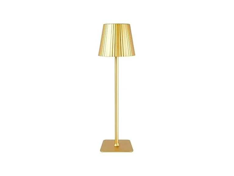 Mikasa 14.8" Gold Rechargeable LED Lamp
