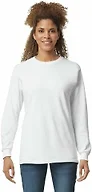 Gildan Adult Ultra Cotton Long Sleeve T-Shirt, Style G2400, Multipack, White (72-Pack), Large