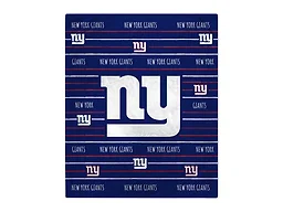NFL Team Center Stripe Logo Throw - New York Giants