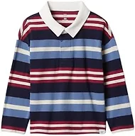 GAP Boys' Long Sleeve Rugby Polo, Navy Uniform, 18-24 Months