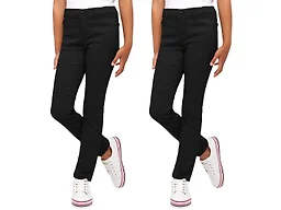 2PK Girls Stretch Pencil Uniform Pants