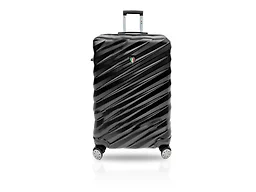TUCCI Italy STORTO ABS 20" Carry On Luggage Suitcase, Black