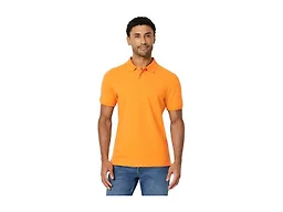 Amazon Essentials Men's Slim-Fit Short-Sleeve Cotton Pique Polo Shirt, Apricot Orange, X-Large