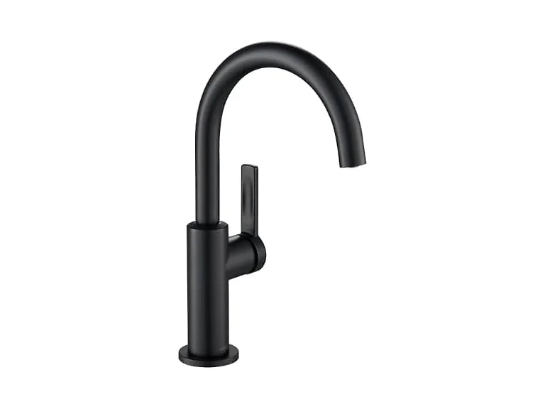KRAUS Oletto Single Handle Kitchen Bar Faucet in Matte Black