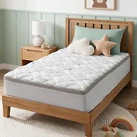 NEWDECO Twin Mattress Topper Cooling Bamboo Viscose Pillow Top Mattress Pad