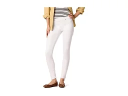 Amazon Essentials Women's Skinny Fit Mid-Rise Stretch Pull-On Jegging with Pockets - Discontinued Colors, White, 0