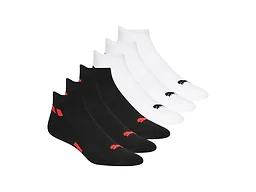 PUMA Men's 12-Pairs Low Cut Socks - Black/Red/White