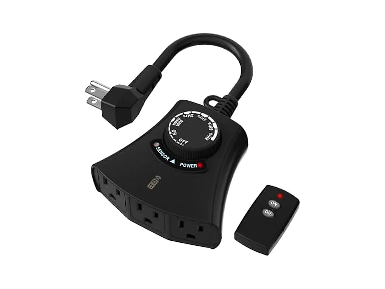 HBN Outdoor Light Timer Weatherproof Dusk to Dawn