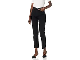 Levi's Women's Premium Wedgie Straight Jeans, Black Sprout, 26