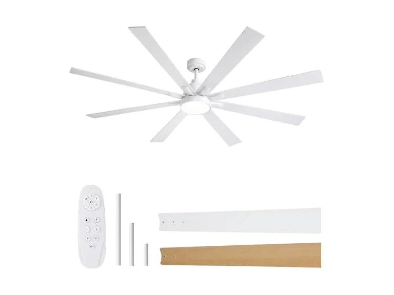 Autoday 72in Ceiling Fan Lights Remote