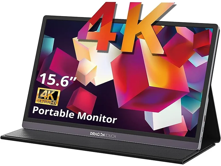 (NEW) Dragon Touch 4K Portable 15.6 Inch IPS HDR Gaming Monitor (Open Box)