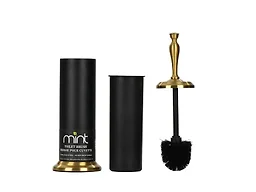 J&V Textiles 8281-MBK-GD Toilet Bowl Brush BLACK/GOLD