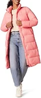 Amazon Essentials Women's Lightweight Water-Resistant Longer Length Cocoon Puffer Coat, Pink, Large