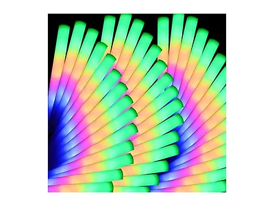 pelreame 55 Pcs LED Foam Glow Sticks