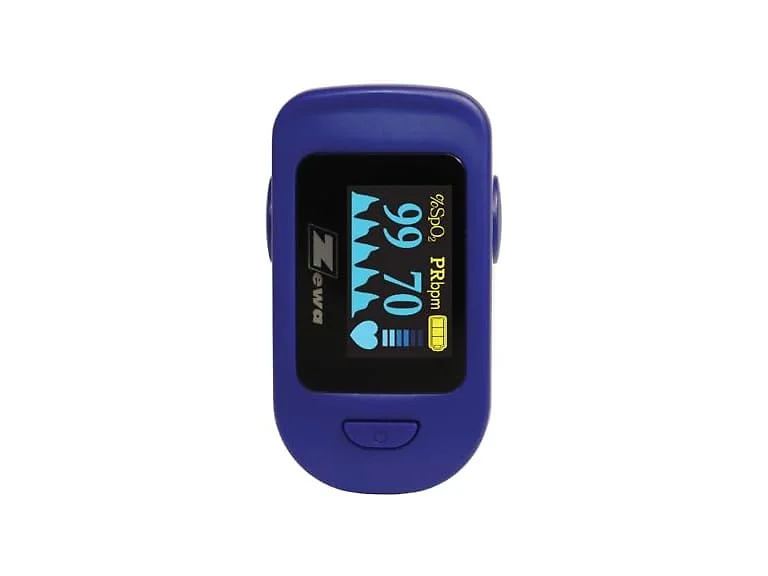 Zewa Deluxe Fingertip Pulse Oximeter with Color Display