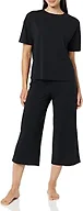 Amazon Essentials Women's Knit Jersey Pajama Set - Discontinued Colors, Black, 4X