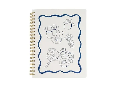 Pearhead Euro Breakfast Hardcover Spiral Notebook