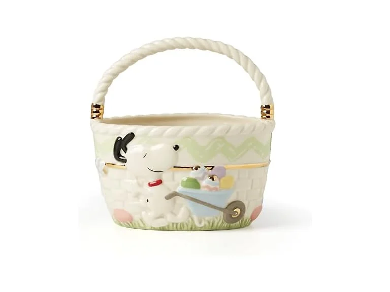 Lenox 895686 Peanuts Easter Snoopy & Woodstock Basket