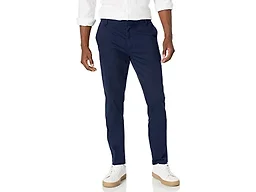 Amazon Essentials Men's Slim-Fit Wrinkle-Resistant Flat-Front Stretch Chino Pant, Navy, 42W x 34L