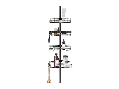 Zenna Home Tension Shower Caddy Bronze