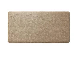 J&V TEXTILES EMB02 20 in. X 39 in. MEDALLION EMBOSSED MAT 