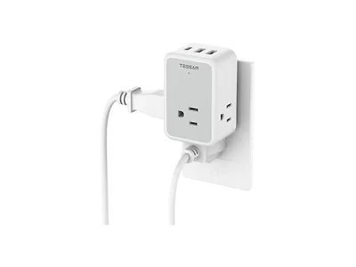 TESSAN 15W Wall Charger (3 Outlets, 3 USB)