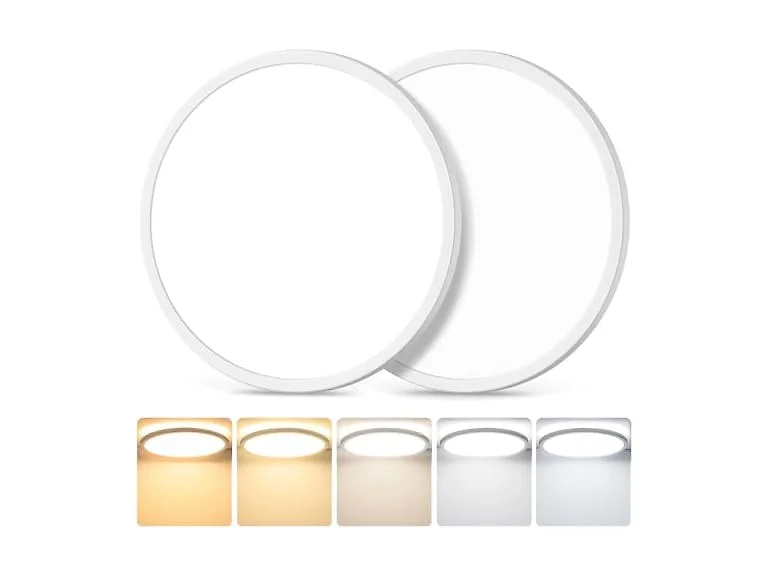 GoBright 12" 3200LM Dimmable LED Flush Mount Ceiling Lights
