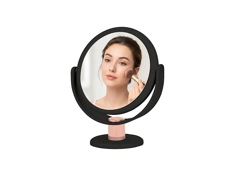 Danielle Vanity Mirror Black Rose Gold 1x 5x