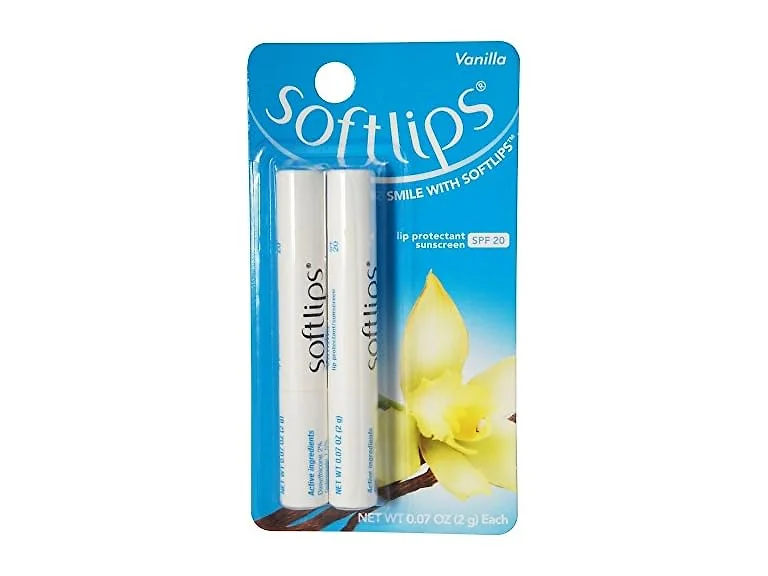 Softlips SPF 20 Vanilla Value Pack 0.07 oz 2 Ct