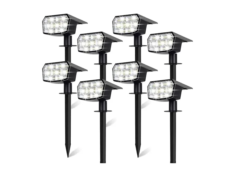 BesLowe Official 8-Pack Solar Spot Lights