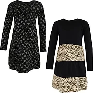 Hudson Baby Infant and Toddler Girl Cotton Dresses, Leopard Gold Heart, 18-24 Months