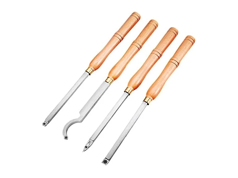 Wood Turning Tools for Lathe 4 PCS Set, Carbide