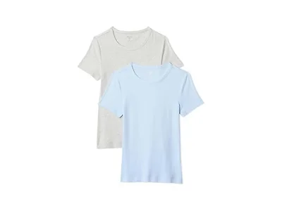 Amazon Essentials (2 PK) Women Slim-Fit Crewneck