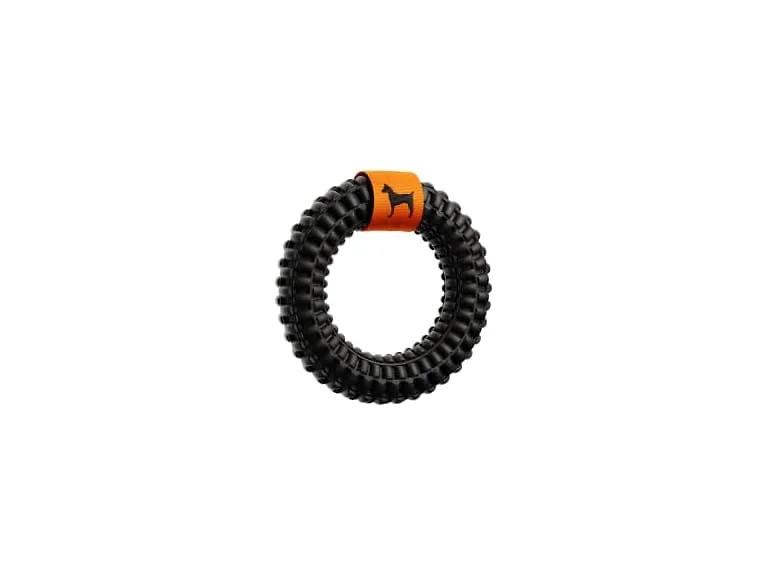 NOAH & PAW Luxury Dog Toy, TPU- Ring, Black