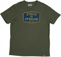 Field & Stream Slub Short Sleeve Graphic Tee Shirt, Roosevelt/Olive Green, X-Large