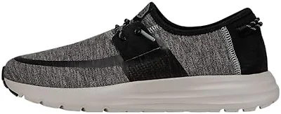 Hey Dude Mens Shoes, Sirocco Dual Knit, Grey, 38