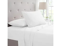 Bamboo 4 Piece 1800 Count Luxury 3-Line Embroidered Sheet Sets