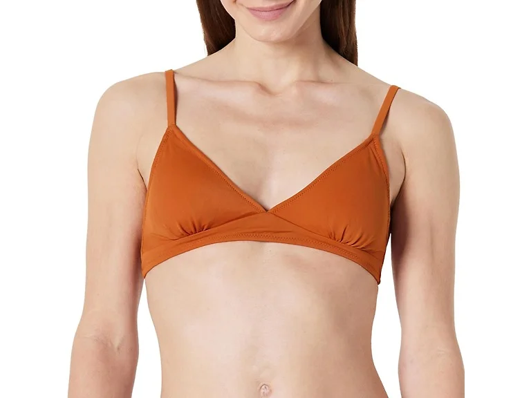 Amazon Essentials Women's Bikini Top Terracotta